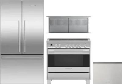4 Piece Package Includes Refrigerator, Range, Hood And Dishwasher